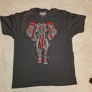 H&M tribal elephant t shirt